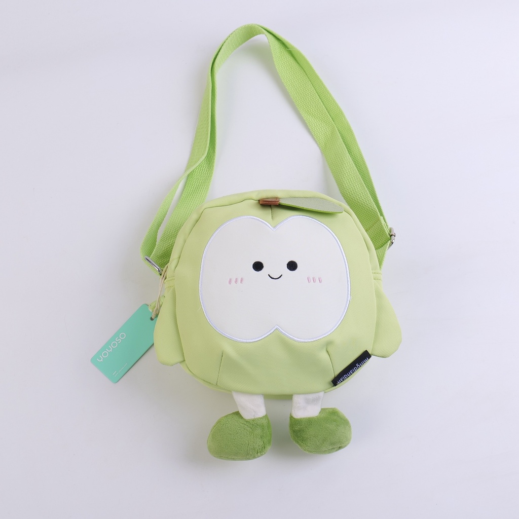 Apple Series - 3D Green Apple Shoulder Bag - Small