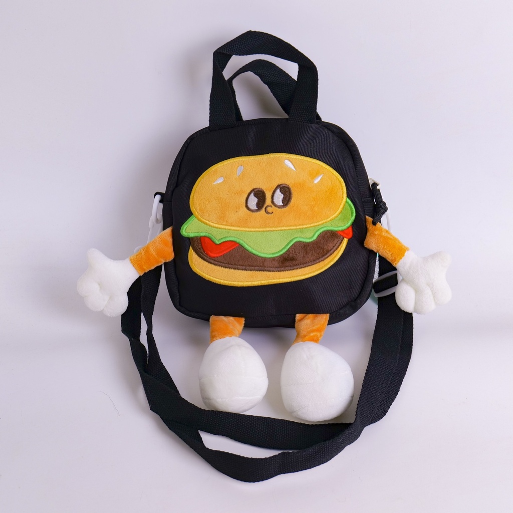 Candy Toy Series - Hamburger Shoulder Bag - Black