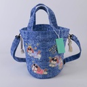 Dog Drawstring Bucket Bag