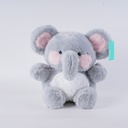 HY-MR8006 Gray Sitting Elephant Plush Toy - 30CM