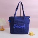 Quick-Dry Series Drawstring Canvas Bag - Blue
