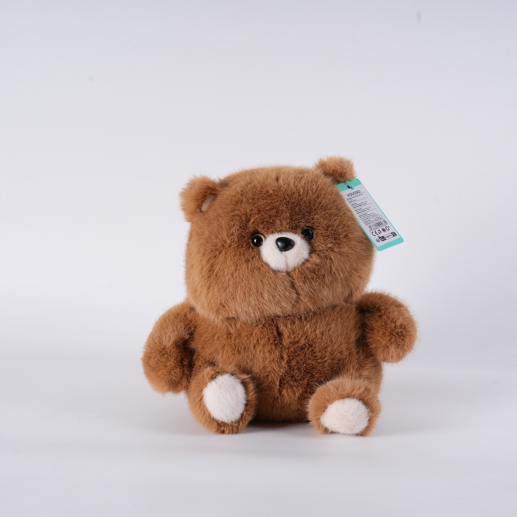 HY-MR8006 Chubby Brown Bear Plush Toy – 23cm