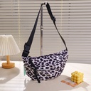 Leopard Series - Crossbody Leopard Print Bag - Off-White