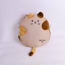 Cat Round Shoulder Bag - Coffee