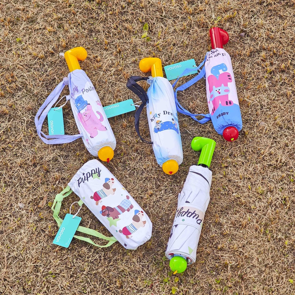 Cartoon Shaped Three-Fold Umbrella