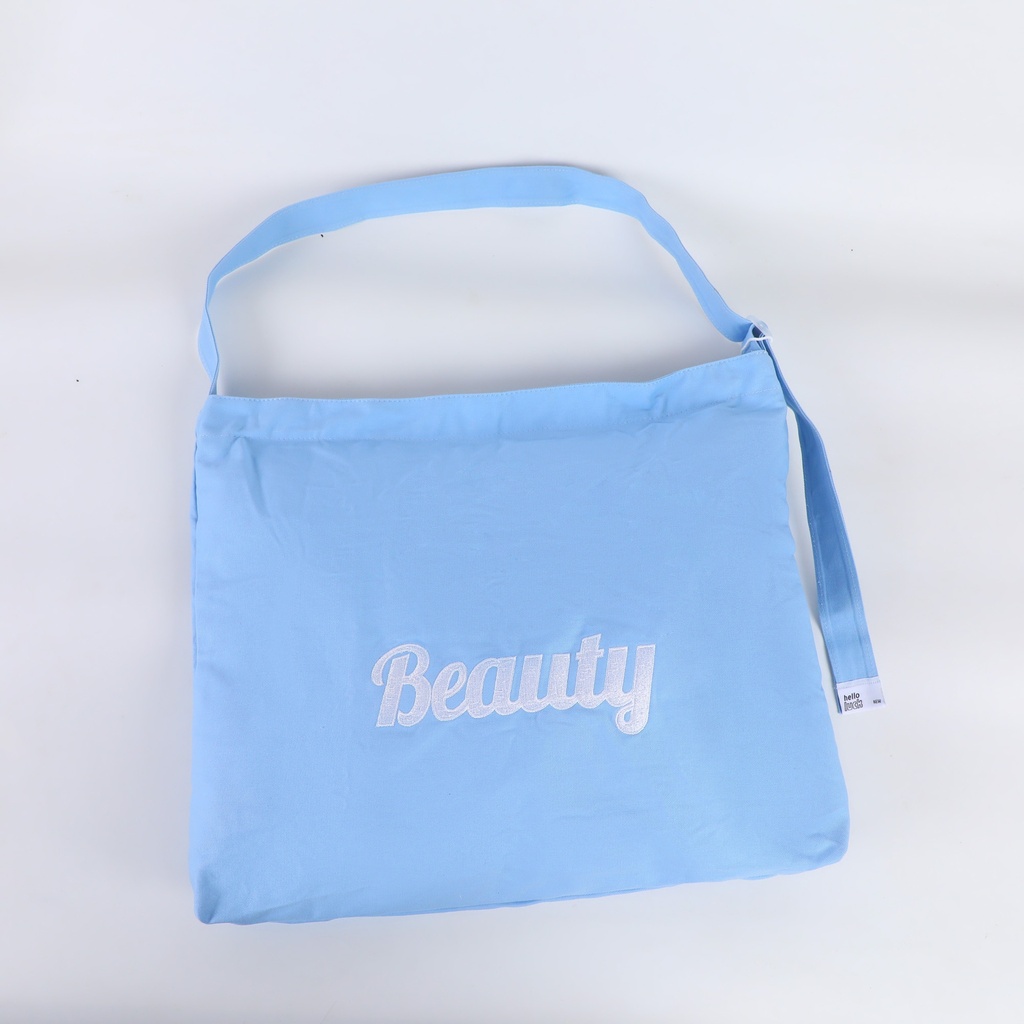 English Letter Shopping Bag - Blue