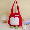 3D Red Apple Shoulder Bag - Large
