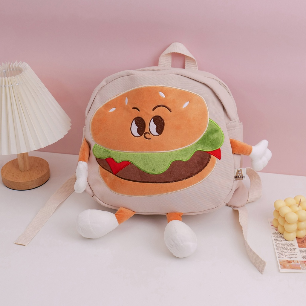 Candy Toy Series - Large Hamburger Shoulder Bag - Coffee
