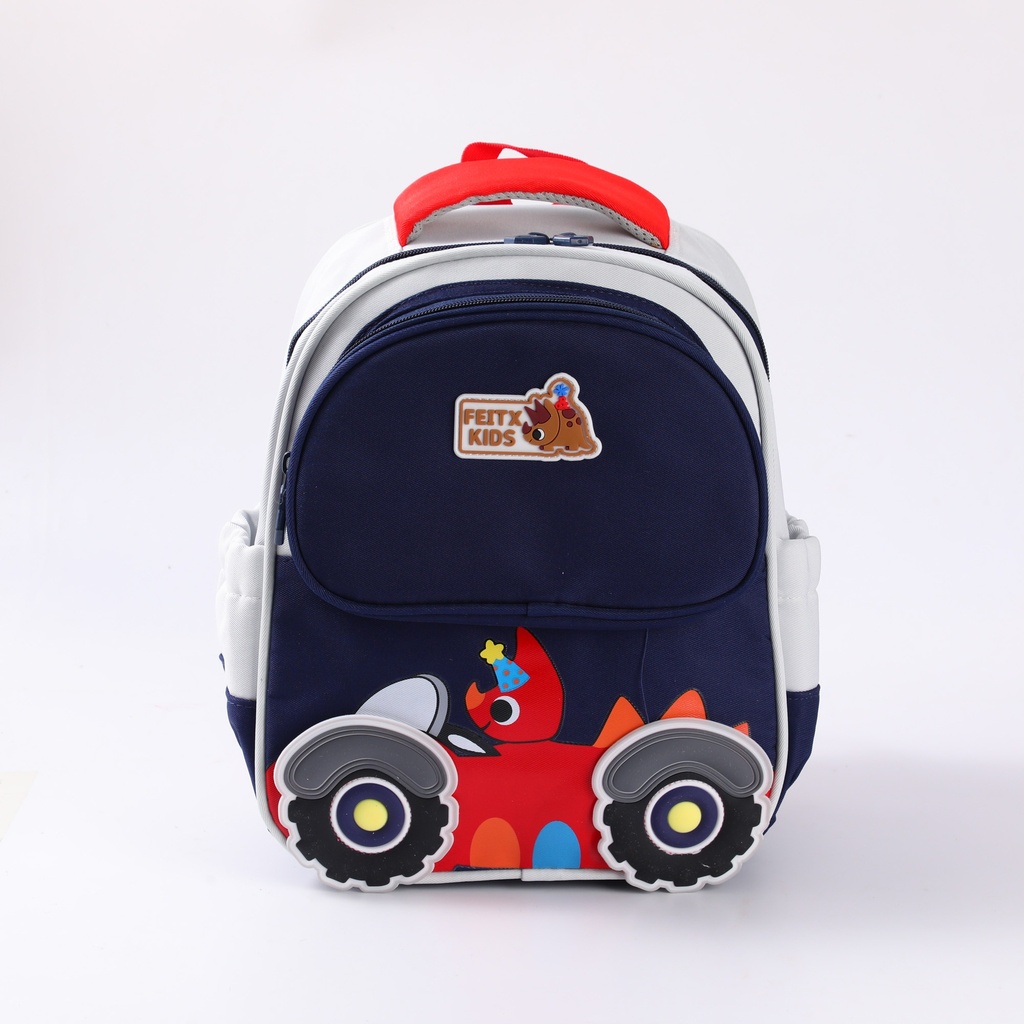 Car Kids Backpack – Navy Blue