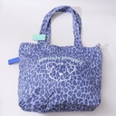 Leopard Print Series Women’s Shoulder Bag - Blue