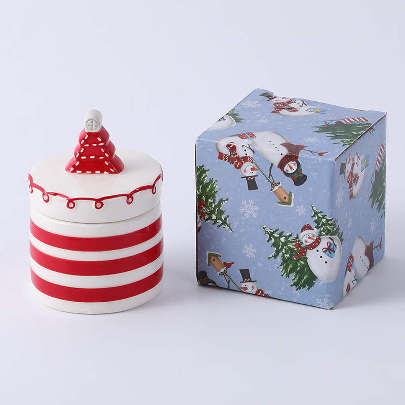  Christmas tree sealed ceramic jar