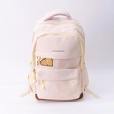 Backpack with Luggage Strap - Beige