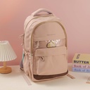 Backpack with Luggage Strap - Brown