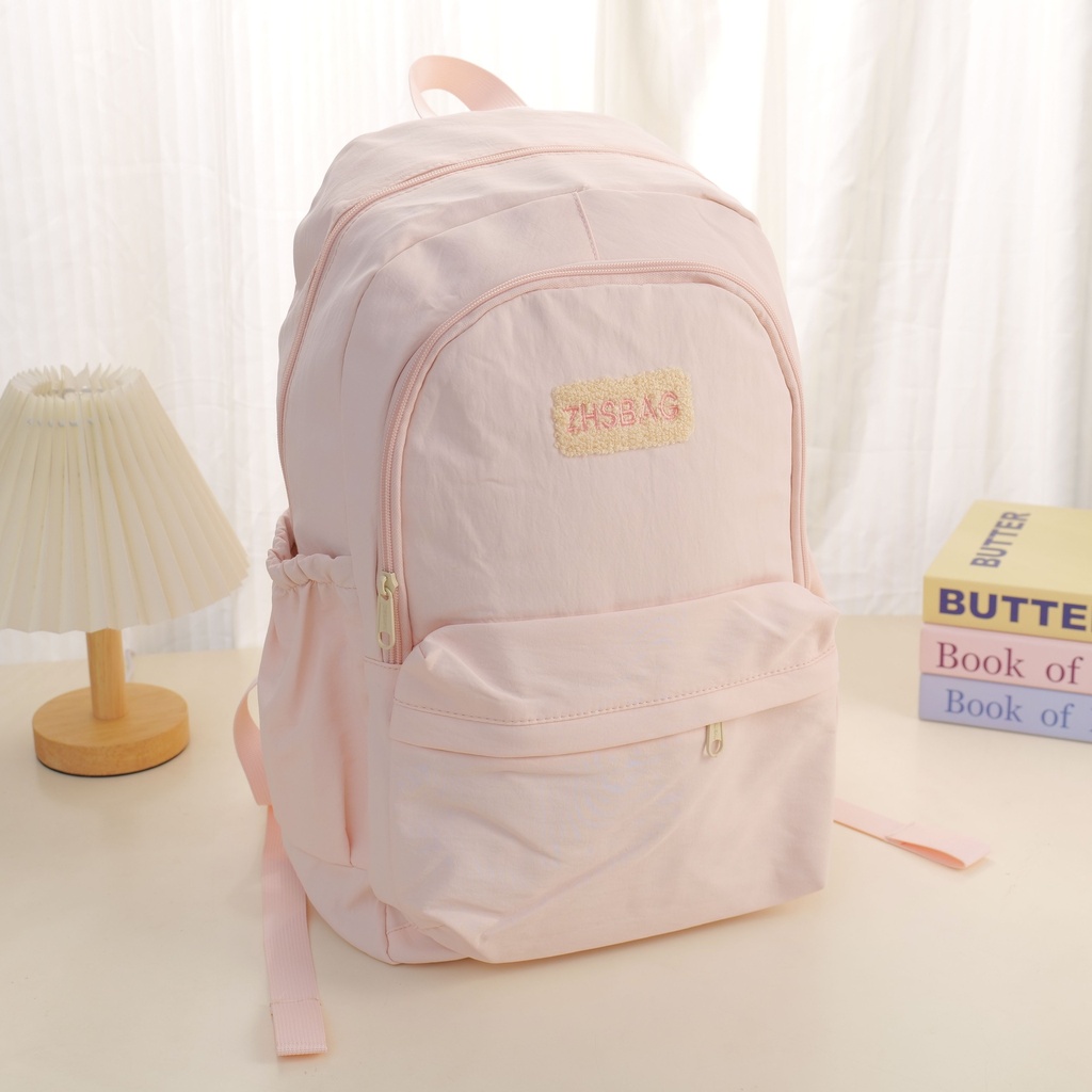 Simple Portable Backpack - Pink