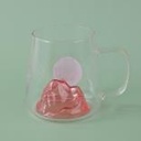 Bottom red volcano glass cup-420ml