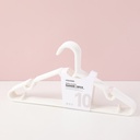 Simple plastic hanger 10pcs