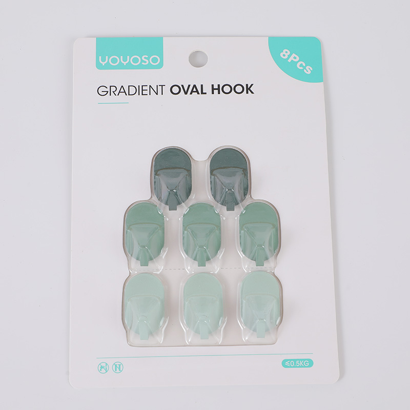 Gradient oval hook 8pcs