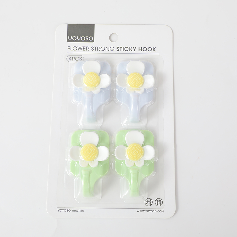 Flower strong sticky hook 4pcs