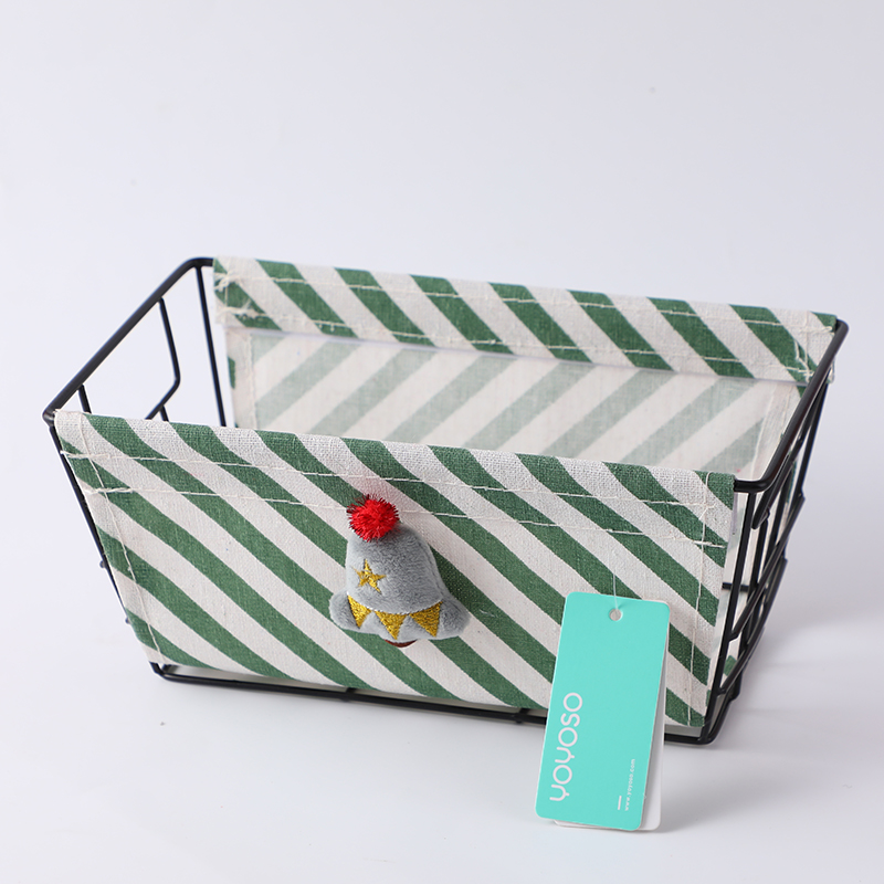 Christmas striped iron frame