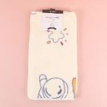 Coral velvet printed planet towel