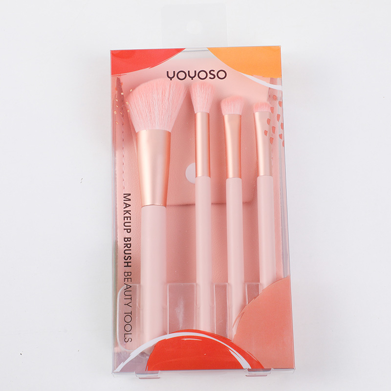 Strawberry milk candy makeup brush 4pcs 