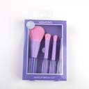Pink and purple makeup brush set-4pcs (c