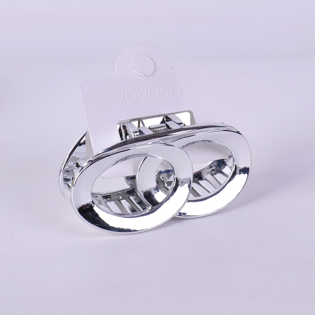 Silver Series Round Acrylic Claw Clip