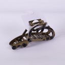 Leopard Print Series Heart Acrylic Claw Clip