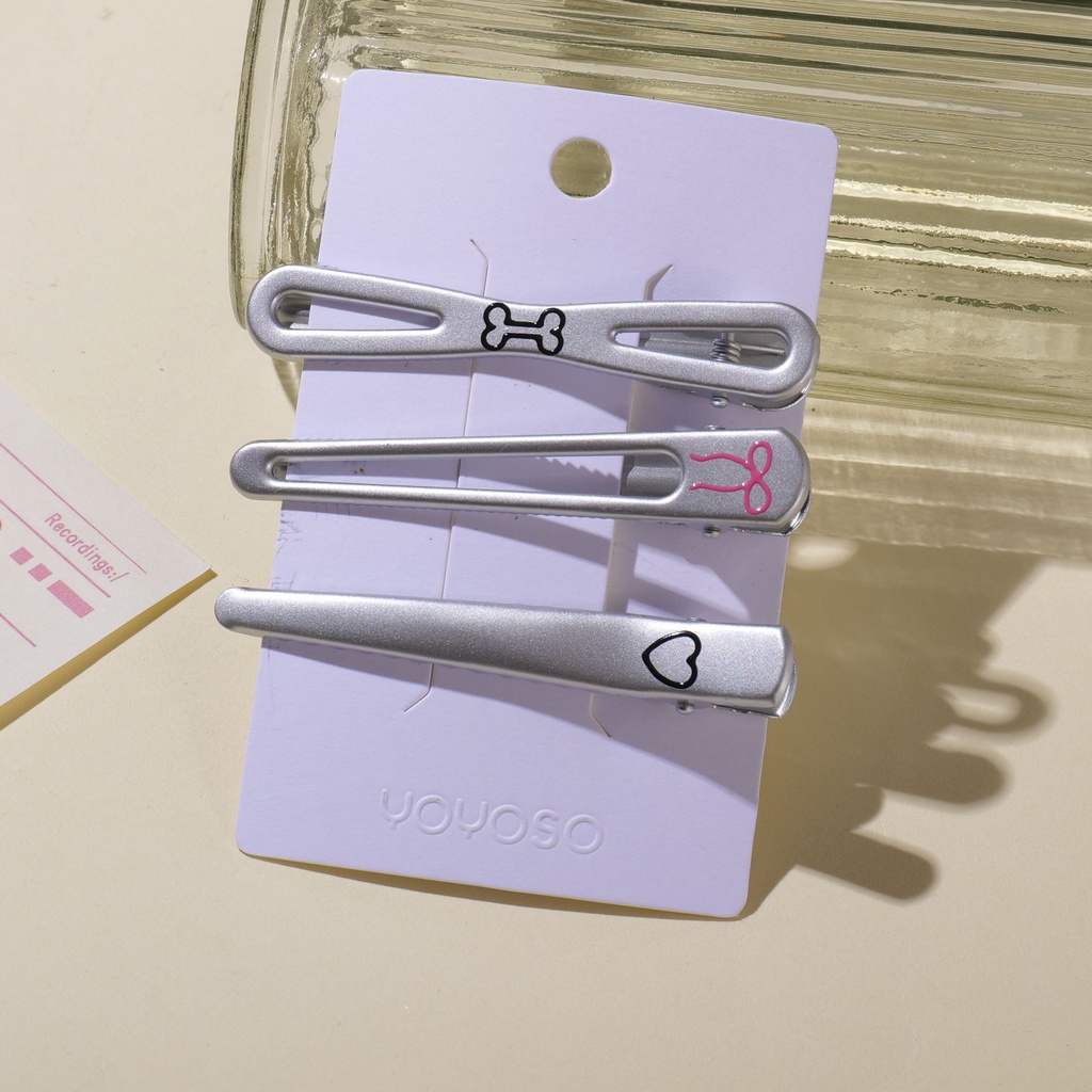 Silver Combo Clips 005-3pcs