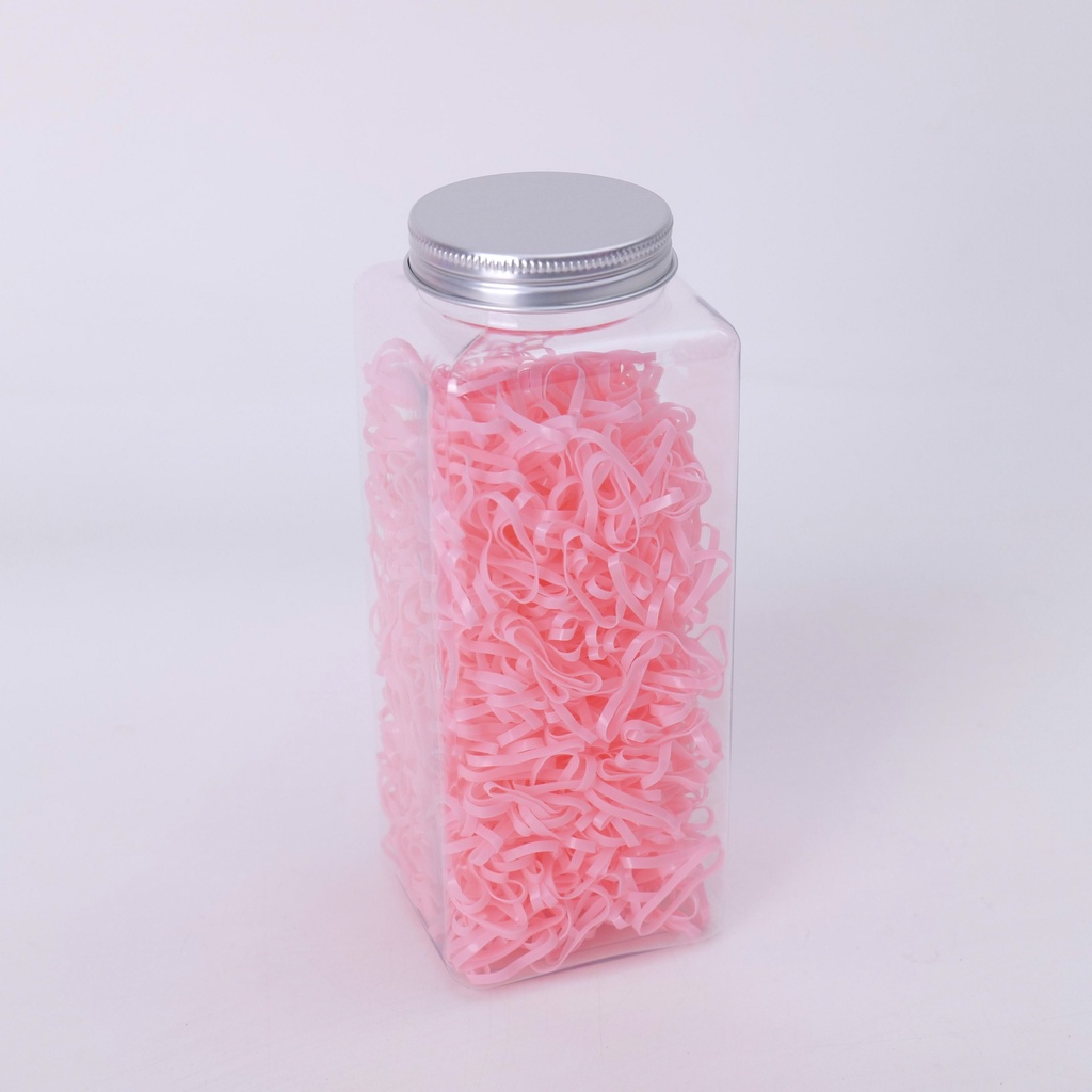 Rectangular Bucket Disposable Hair Ties