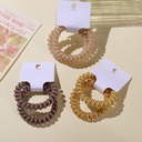 Plaid Bracelet Spiral Hair Ties - 2pcs
