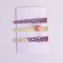 Pink Leopard Series – No-Crease Hair Clips – 2pcs