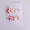 Pink Leopard Series – Acrylic Hair Clip Set – 2pcs