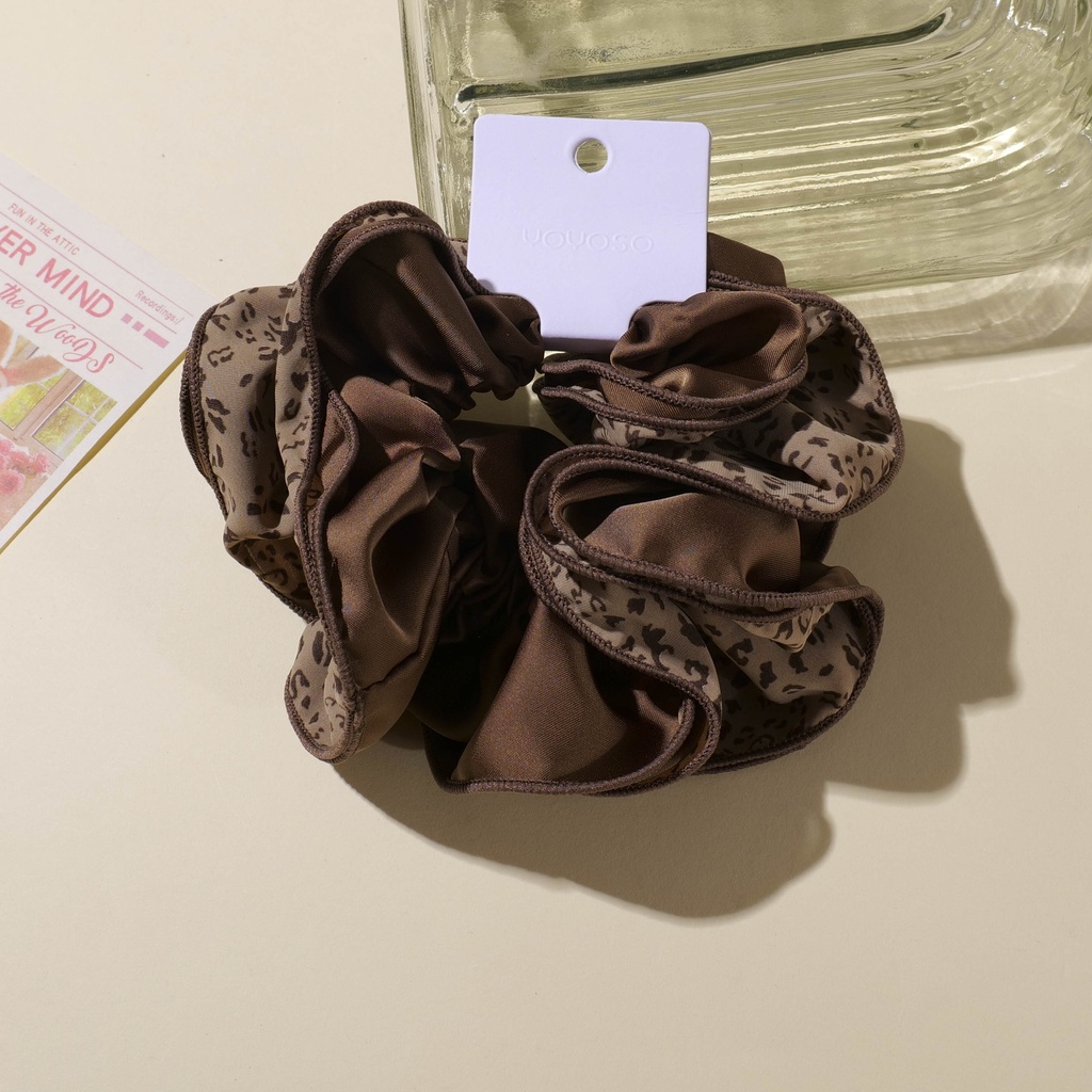 Leopard Print Double-Layer Hair Tie