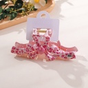 Pink Leopard Series – Bow Claw Clip – 13cm