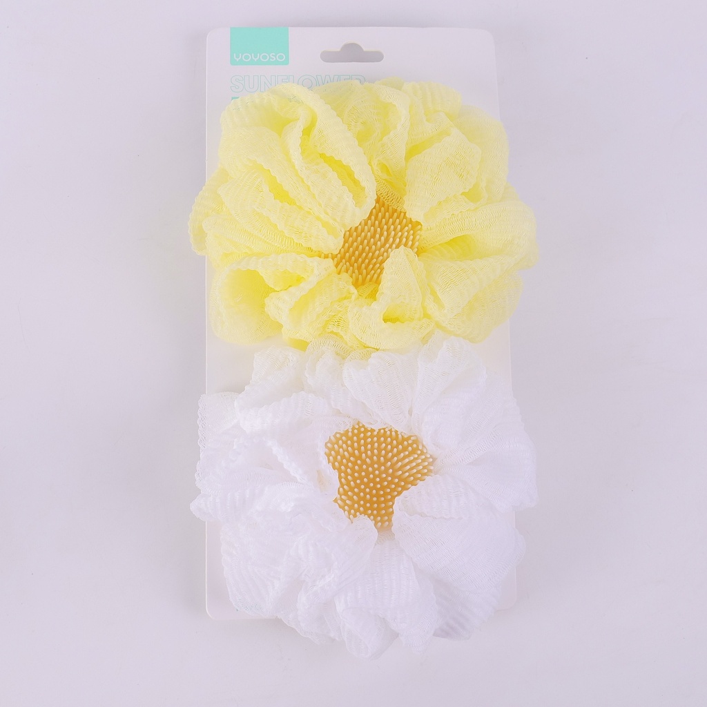 Sunflower Bath Sponge Set - 2pcs
