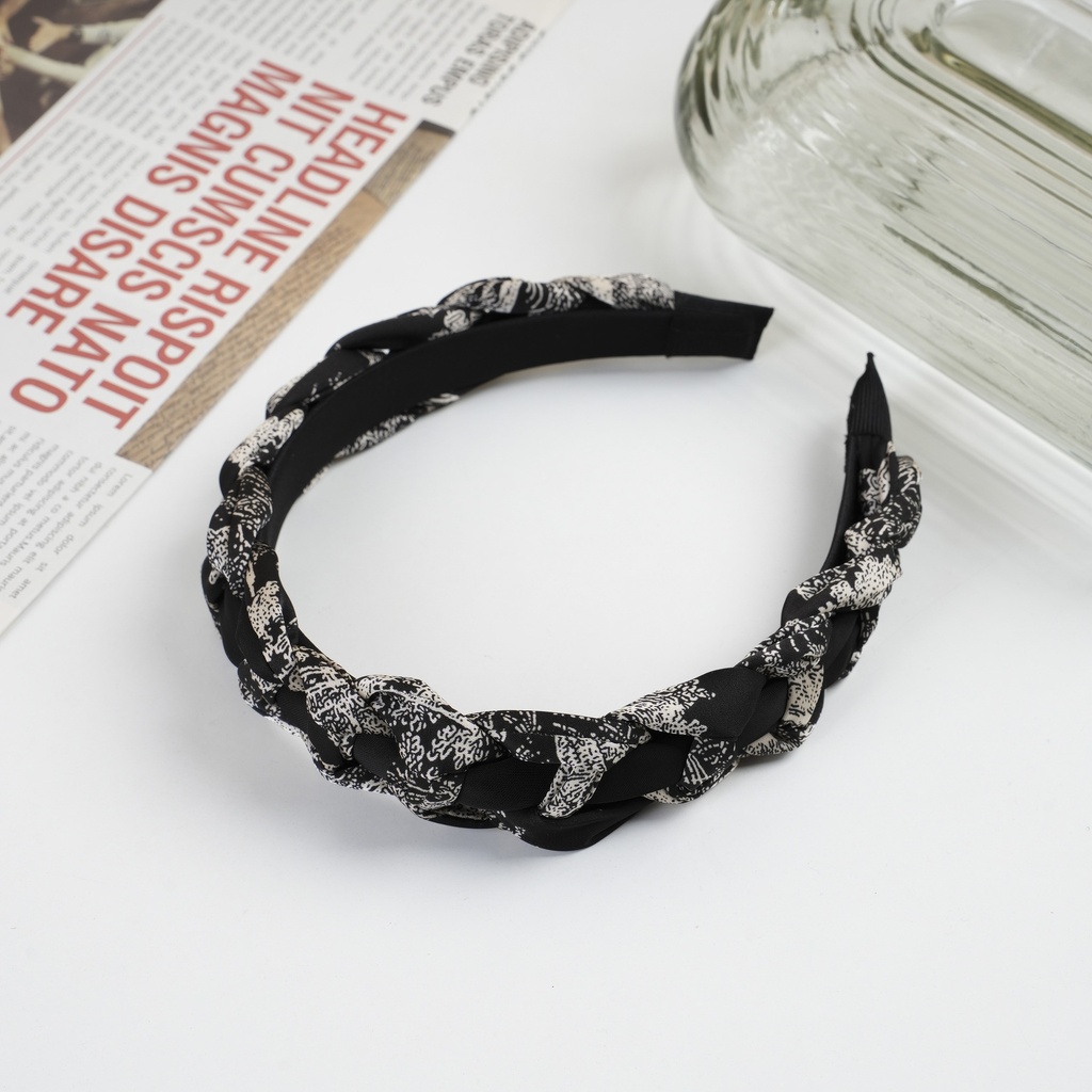 Ink Painting Braided Fabric Headband