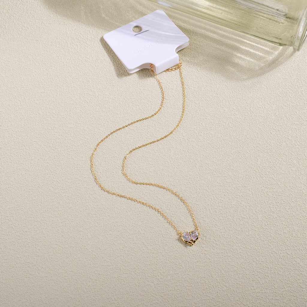 Rhinestone Heart Fashion Necklace