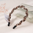 Leopard Print Series Twist Fabric Headband