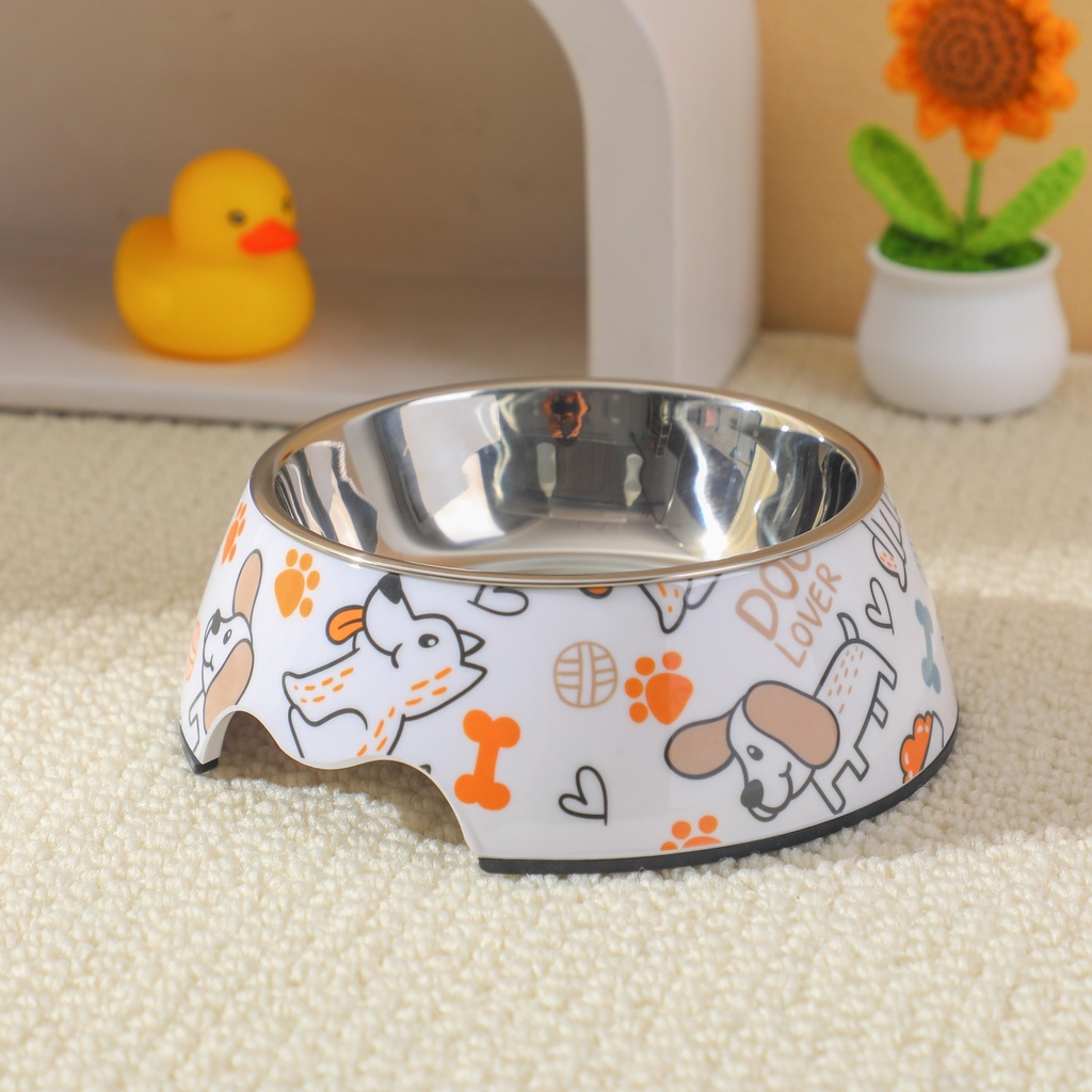 Printed Puppy Pet Bowl - Medium