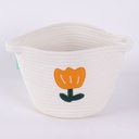 Orange Blossom Cotton Rope Basket – Large