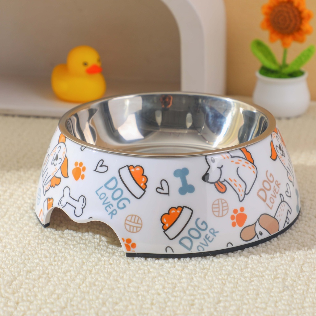 Printed Puppy Pet Bowl - Large