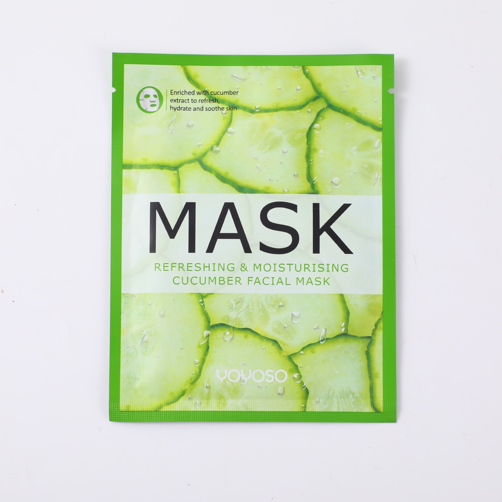 Refreshing & Moisturising Cucumber Facial Mask (10 Pieces)