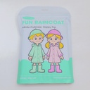 Minimal Letter Kids Raincoat - XL