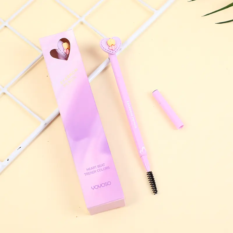 Heart beat eyebrow pencil-grey black