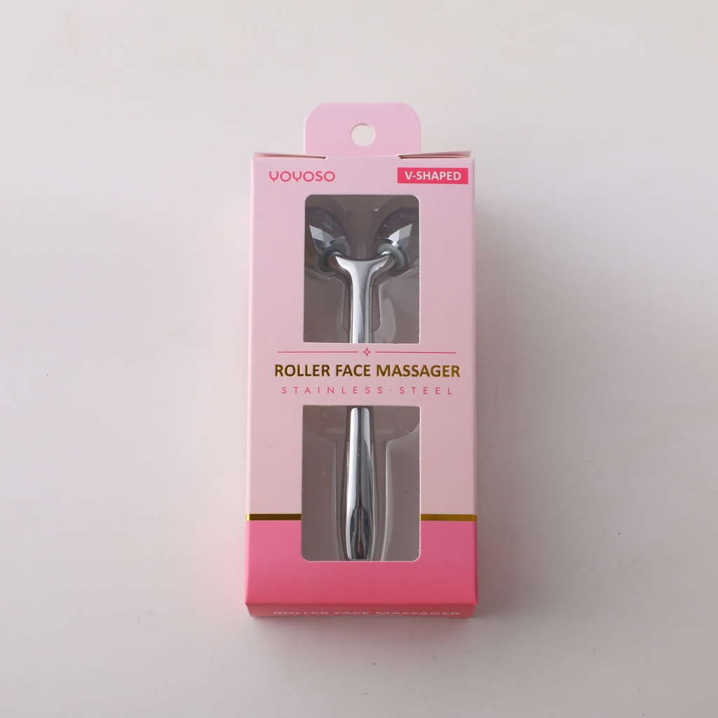 V-Shaped Roller Face Massager