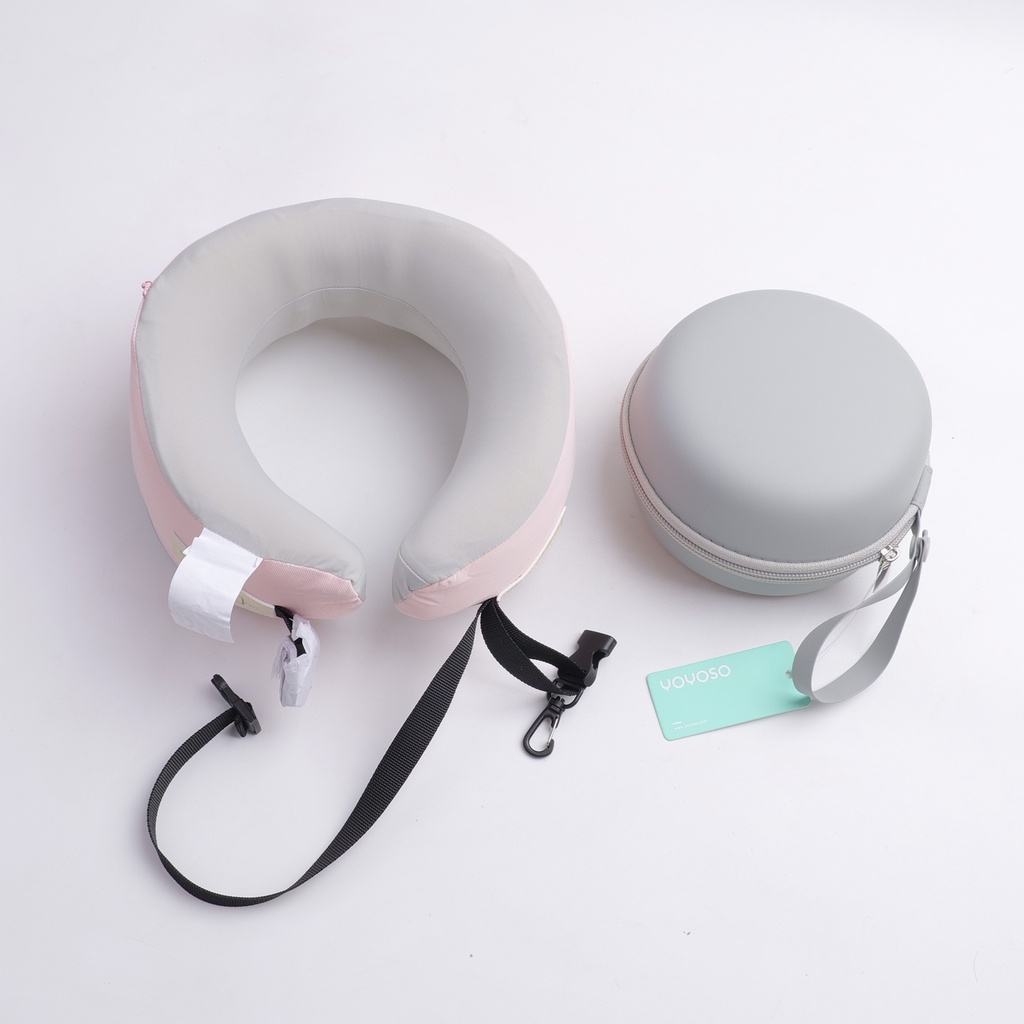 Yansu U-Shaped Pillow with Storage Box - Pink