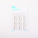 Home Transparent Adhesive Hooks 9pcs - Rectangle