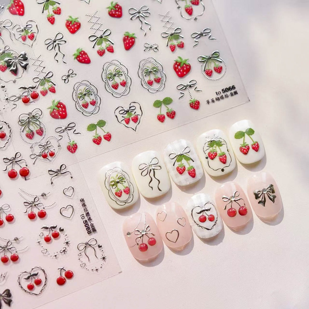 Sweet Cherry Nail Stickers