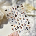 Cute Bear Nail Stickers